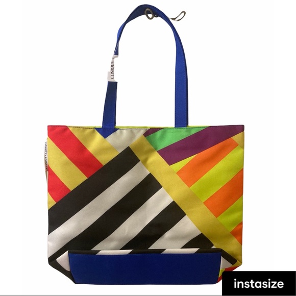 Clinique Donald x Clinique Geometric Tote Bag - Picture 2 of 5